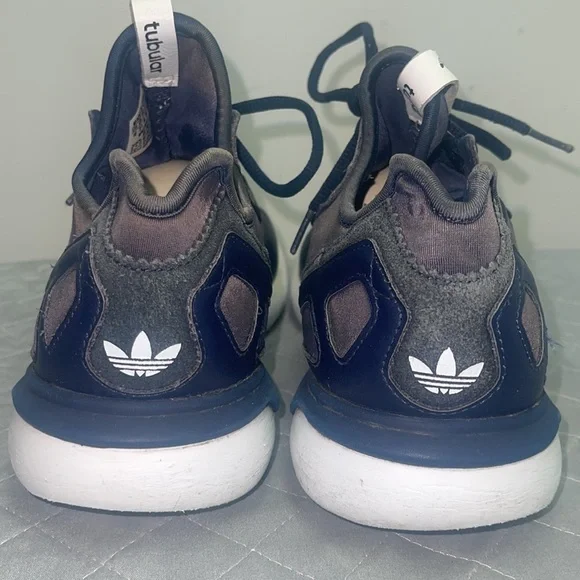 Adidas Original Tubular Runner Men's Size US 10 Sneakers Navy/White - Picture 4 of 6